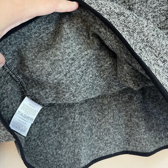 Eddie Bauer Sweater Women’s XL Gray Fleece Snap Mock Neck Knit Pullover - Picture 7 of 11